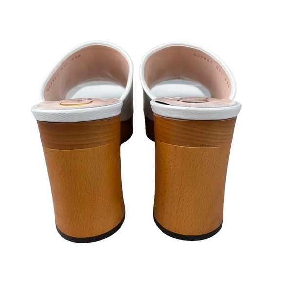 NEW Gucci Granada Platform Sandals Chunky Mystic White Size 41.5 - Picture 7 of 10